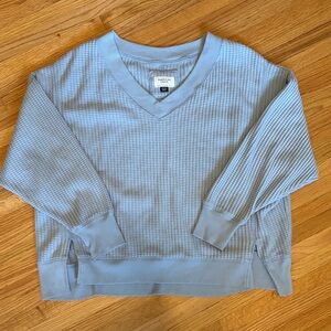 American Eagle Outfitters Light Blue V-Neck Sweater